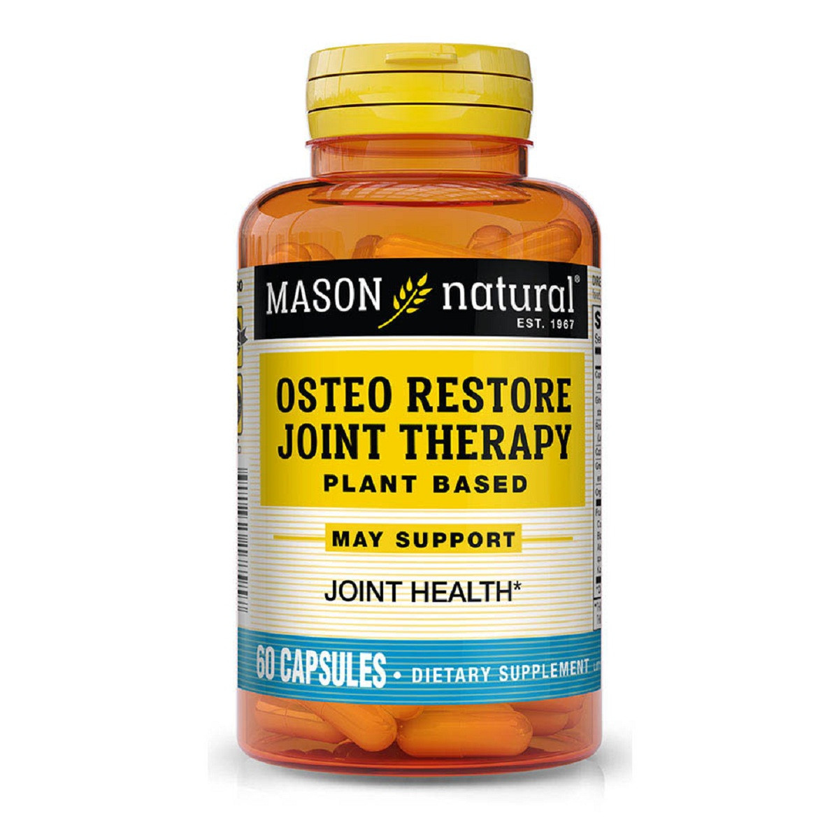 Відновлювальна терапія суглоб, Osteo Restore Joint Therapy Plant Based Caps, Mason Natural, 60 капсул