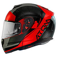 MT ATOM SV ADVENTURE A5 MATT RED, S Мотошолом модуляр з окулярами