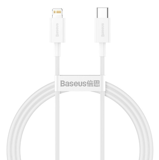 Кабель для Айфон Baseus Superior Series Fast Charging Data Cable Type-C to Lightning PD 20W White 2м CATLYS-C02