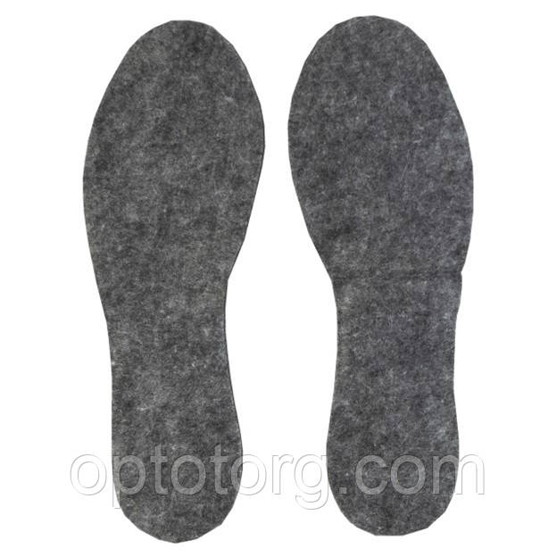 Устілки для взуття фетр сірі 39 розмір