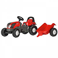 Детский трактор на педалях с прицепом Valtra Rolly Toys от 2 до 5 лет (012527)