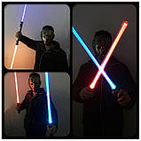 2 шт Світловий Меч RESTEQ комплект, Зоряні війни, лазерний меч джедая 67см джедайський, фото 5