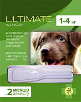 Капли от блох, клещей, вшей и власоедов Unicum Ultimate для собак 1-4 кг 0.6 мл (UL-043) 4820150203047