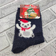Шкарпетки жіночі новорічні середні зимові з норки р.37-41 малюнок асорті НАТАЛІ В936 30036761, фото 3