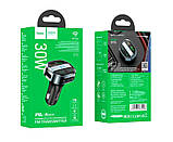 Автомобільний FM модулятор трансмітер Hoco E70 PD 30W зі швидкою зарядкою Bluetooth, фото 4