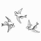 Набір 2 шт Конектори 21 мм для Біжутерії, Птах на 2 Вушка, Метал Сріблястий, Фурнітура на Прикраси, фото 3