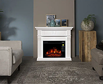 Камінокомплект ArtiFlame Beethoven AF23S Білий (зі звуком) Електричний Камін з ефектом живого вогню, фото 3