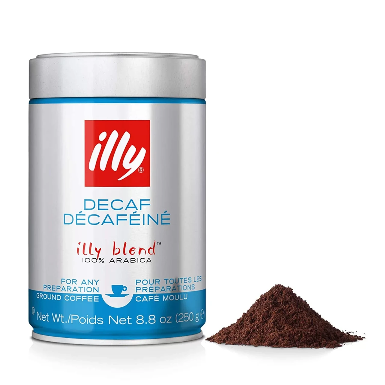 Кава мелена illy Decaffeinated без кофеїну 250 гр з/б Італія Іллі декаф