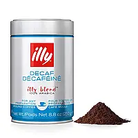 Кава мелена illy Decaffeinated без кофеїну 250 гр з/б Італія Іллі декаф