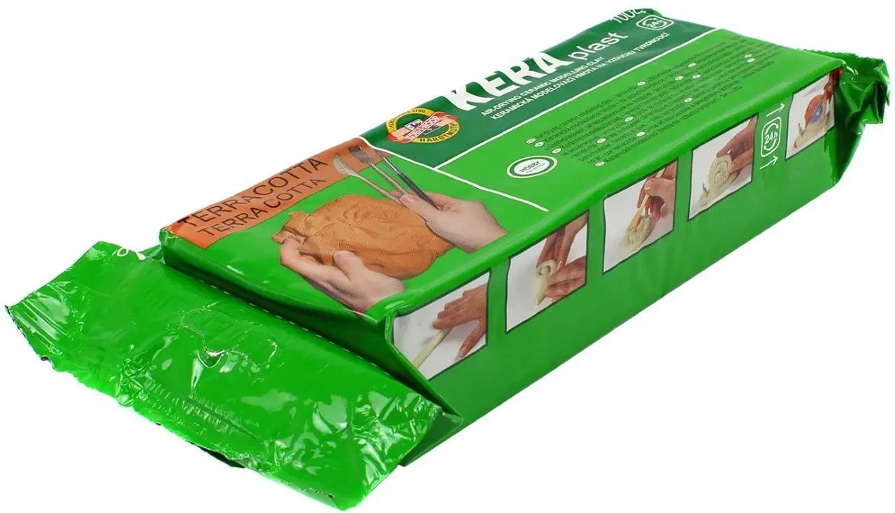 Пластична маса 131707 "Kooh-i-Noor" Keraplast 1000г теракотовий, шт, фото 1