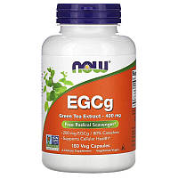 Натуральная добавка NOW EGCg Green Tea Extract 400 mg, 180 вегакапсул