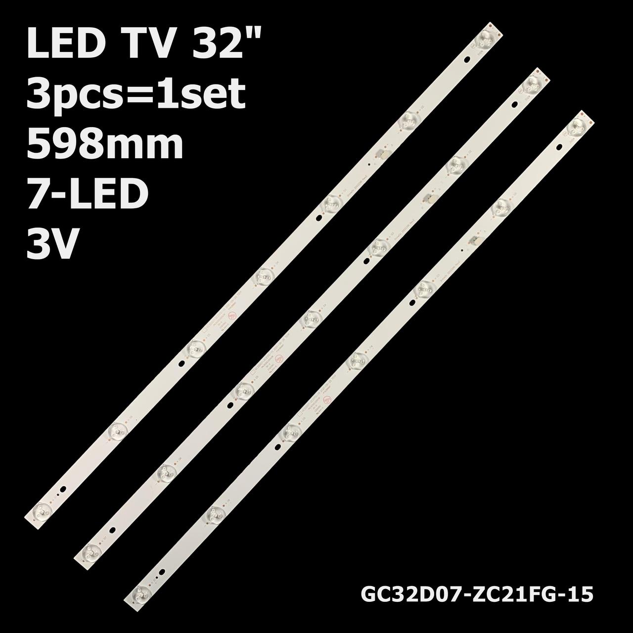 LED підсвітка 32" UNION TECH LED32DN6  GV32ES3BR  LE32CT5000AK  32PHF5061  LE32CT5500AK  LT-32T500R  32PHF5011
