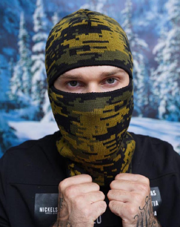 Балаклава зимова в камуфляжному забарвленні "Піксель" 534W