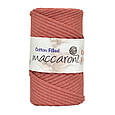 Бавовняний шнур Maccaroni Cotton Filled 5 mm Рожевий фламінго, фото 2