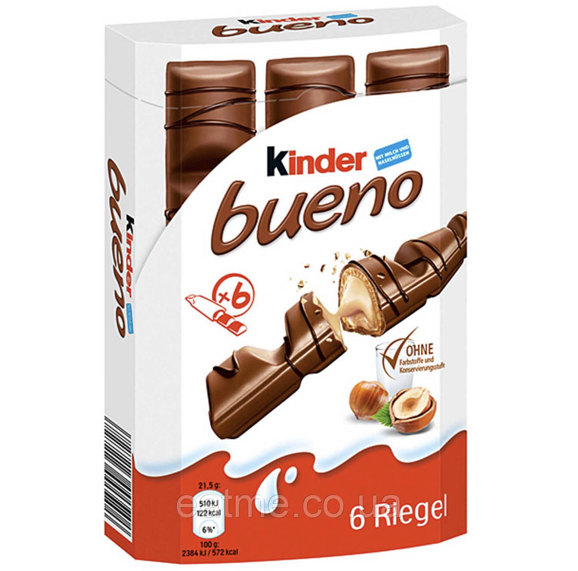 Kinder Bueno 6 шт 129g, фото 1