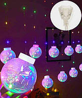 Гірлянда кульки-деко РОСА, 3 м х 0,8 м Мультик колір