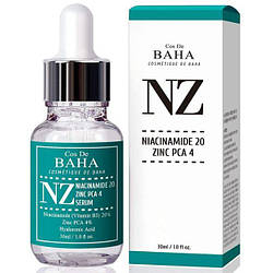 Сироватка для обличчя з ніацинамідом та цинком Cos De Baha Niacinamide 20  Zinc 4 Serum NZ 30ml