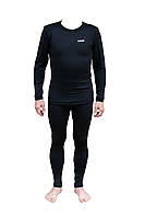Термобелье мужское Tramp Warm Soft комплект (футболка+кальсоны) черный S/M