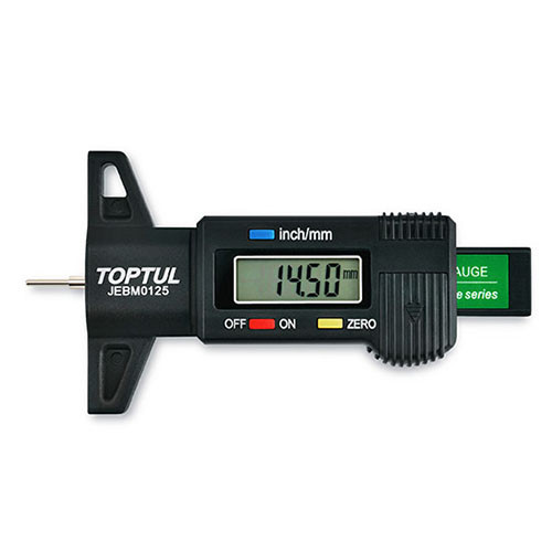 Вимірювач глибини протектора шин електронний 0-25, 4 мм TOPTUL JEBM0125, фото 1