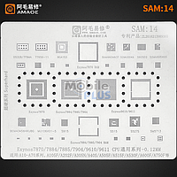 Трафарет BGA AMAOE SAM:14 для Samsung A105, A202, A305, A405, A505, A515, A530, A600, A750