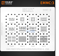 Трафарет BGA AMAOE EMMC:3 EMMC, EMCP, UFS, UMCP, LPDDR, PCIE, NAND