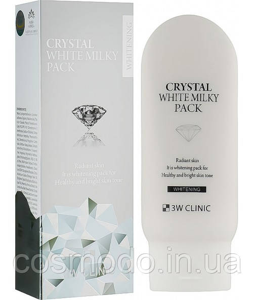 Маска для обличчя "Відбілююча" з молоком 3W Clinic Crystal White Milky Pack