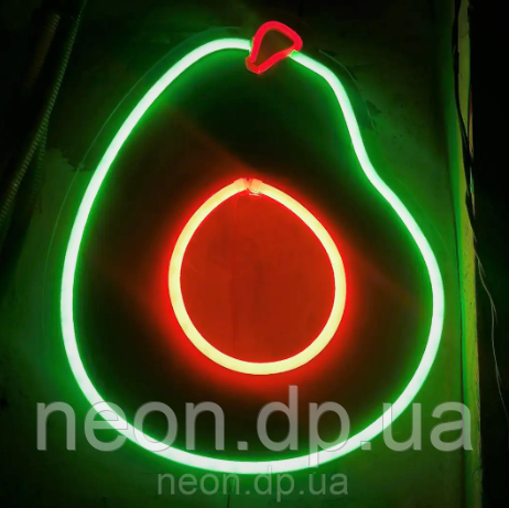 Неонова вивіска "Аvocado"
