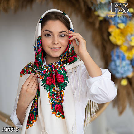 Українська нородна хустина Квіти України, фото 1