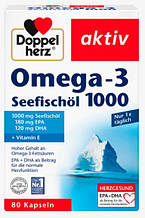 Жирні кислоти Doppelherz  Omega-3 Seefischöl 1000 - 80 Kapseln
