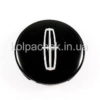 Колпачок на диски Lincoln черный/хром лого (56-59мм)