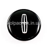 Колпачок на диски Lincoln черный/хром лого (58-63мм)