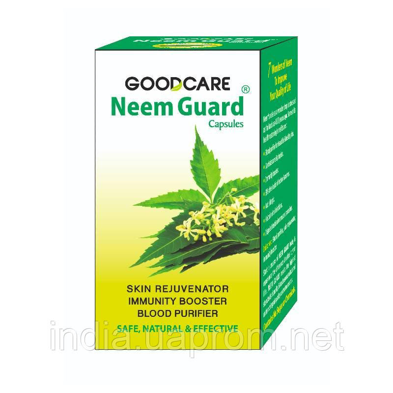 Нім Гард, Бадьянатх Гудкер 60кап., Neem Guard Goodcare, Baidyanath, Ним гард, Ниим гуард, чистота Вашої шкіри, - фото 1 - id-p277976582