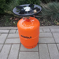 Газовий балон із пальником 10 л +Перехідник для заправлення (Туреччина)