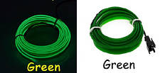 Світлодіодна стрічка RESTEQ зелений провід 5м LED неонове світло з контролером, фото 2