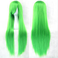 Длинные зеленые парики RESTEQ - 80см, прямые волосы, косплей, аниме