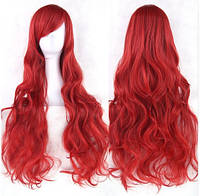 Длинные парики RESTEQ - 80см, Темно-красные, красные волнистые волосы, косплей, аниме