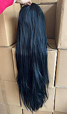Довгі чорні перуки RESTEQ - 100см, пряме волосся, косплей, аніме, фото 3