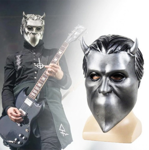 Маска музичного гурту Ghost (Гоуст) RESTEQ доросла латекс, гумова маска демона