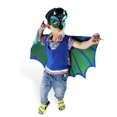 Дитячий костюм дракончика RESTEQ, Крила з маскою, Косплей дракона., фото 2