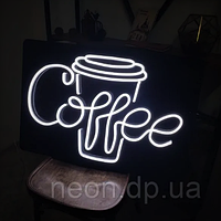 Неонова вивіска "Coffeе"