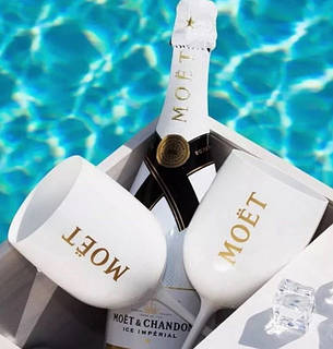 Фірмові келихи для шампанського Moët & Chandon. фужери Миє Шандон. Білий moet, фото 2