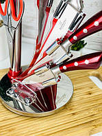 Набор ножей Bohmann из 8 предметов с красной ручкой (BH-6020)