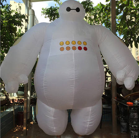 Костюм надувний Беймакс Baymax RESTEQ на дорослого Місто Героїв, фото 2