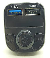 Трансмиттер адаптер в прикуриватель универсальный Х22 Bluetooth USBx2 3.1A