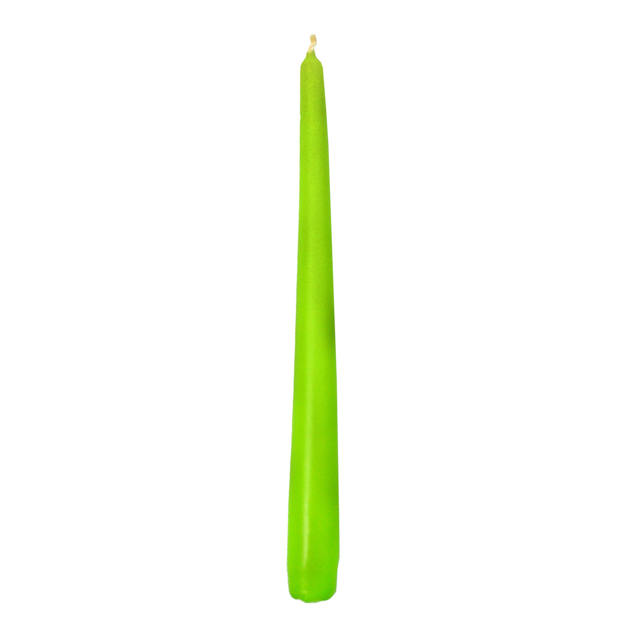 Свеча 25 см коническая столовая зеленая Bispol. В упаковке 10 шт. (12) - фото 4 - id-p1705052990