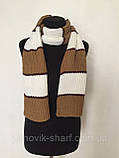 В’язаний зимовий шарф, фото 4