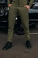 Теплые штаны мужские хаки темно-зеленого цвета парню спортивные Брюки стиль камуфляж подобрать Размер брюк