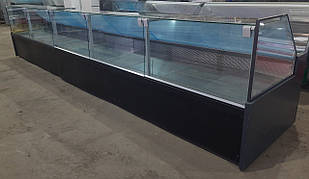 Лінія холодильних охолоджувальних вітрин-кубів «Технохолод Міссурі» 6.25 м., під виносний холод, Б/у