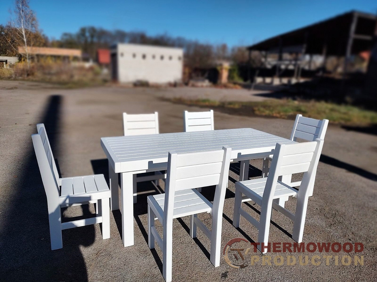 Белая мебель из массива дерева от производителя, комплект Furniture set - 44 - фото 2 - id-p1705072916