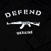 Світшот чорний HOPE з принтом "DEFEND Ukraine" BLK M (Р) 23-201-002-002, фото 3